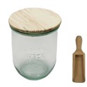 Słoiki WECK / drewniane wieko, miarka słoik 1l 1062ml TULIP