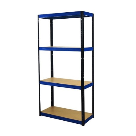 Regał metalowy Helios Color 180x90x40_4 - 175kg / na półkę, kolor: czarno-biały