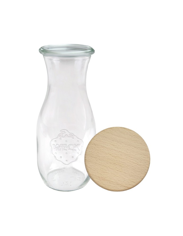 Słoiki i butelki - Słoiki WECK / drewniane wieko KARAFKA 1l 1062ml BUTELKA - product MODO24.PL 22