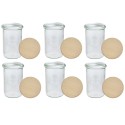 Słoiki WECK 6szt/ drewniane wieko słoik 1050ml 1l MOLD