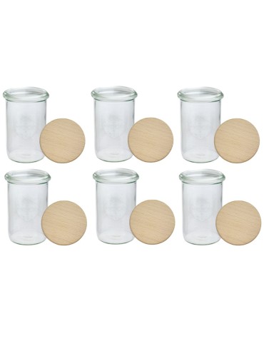 Słoiki i butelki - Słoiki WECK 6szt/ drewniane wieko słoik 1050ml 1l MOLD - product 22