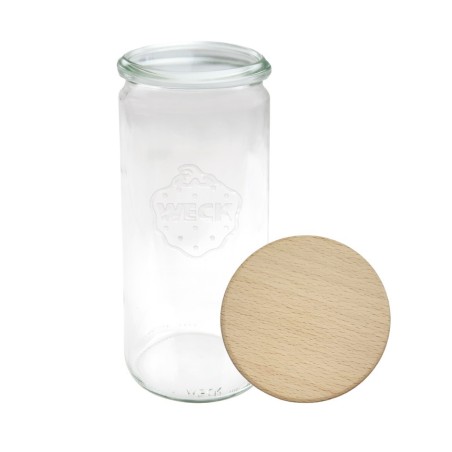 Słoiki WECK / drewniane wieko słoik 1040ml 1l CYLINDER