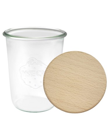 Słoiki i butelki - Słoiki WECK / drewniane wieko słoik 850ml MOLD - product 22