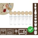 Słoiki WECK 6szt/ drewniane wieko słoik 600ml CYLINDER