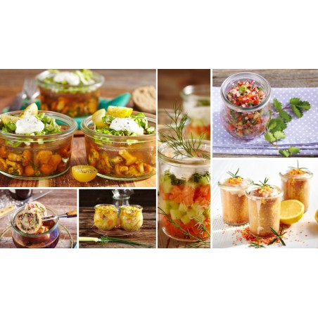 Słoiki WECK / drewniane wieko słoik 370ml TULIP