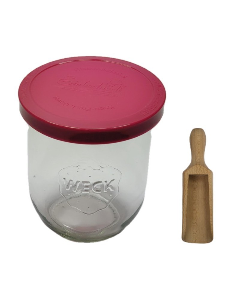 Słoiki i butelki - Słoiki WECK / silikonowe wieko, miarka słoik 1l 1062ml TULIP - product MODO24.PL 32