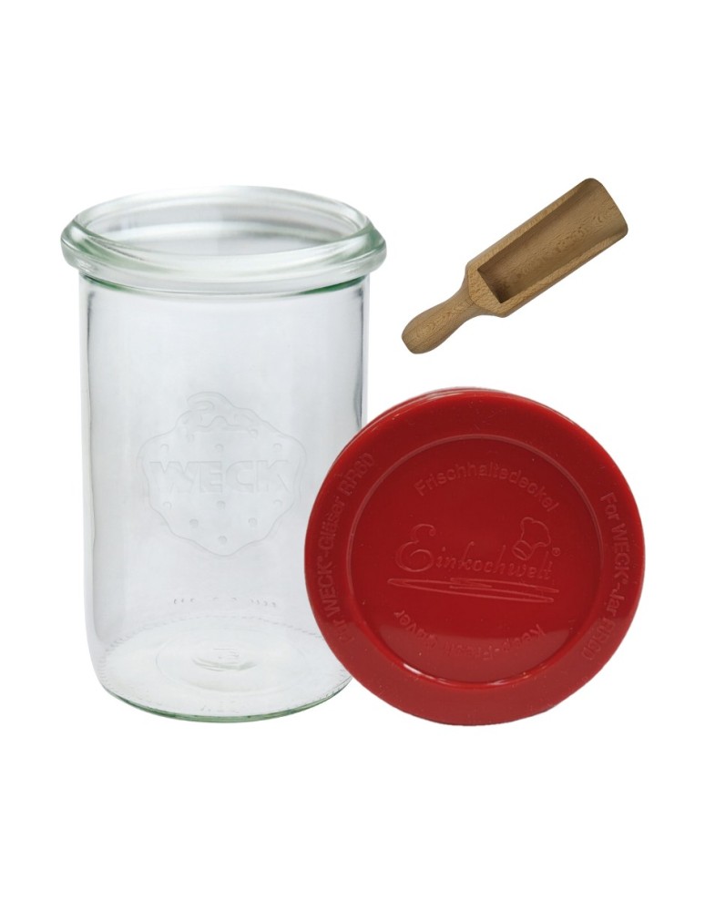 Słoiki i butelki - Słoiki WECK / silikonowe wieko, miarka słoik 1050ml 1l MOLD - product MODO24.PL 32