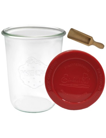 Słoiki i butelki - Słoiki WECK / silikonowe wieko, miarka słoik 850ml MOLD - product 32