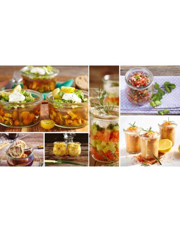 Słoiki i butelki - Słoiki WECK 12szt/ silikonowe wieko KARAFKA 1l 1062ml BUTELKA - product 38