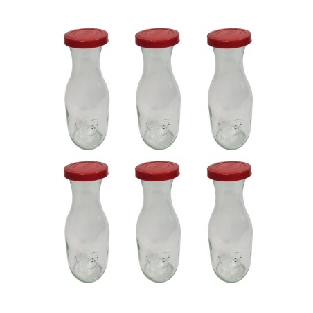 Słoiki WECK 6szt/ silikonowe wieko KARAFKA 1l 1062ml BUTELKA