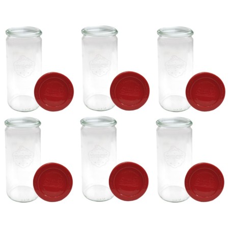 Słoiki WECK 6szt/ silikonowe wieko słoik 1040ml 1l CYLINDER