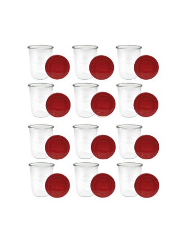 Słoiki i butelki - Słoiki WECK 12szt/ silikonowe wieko słoik 850ml MOLD - product 32