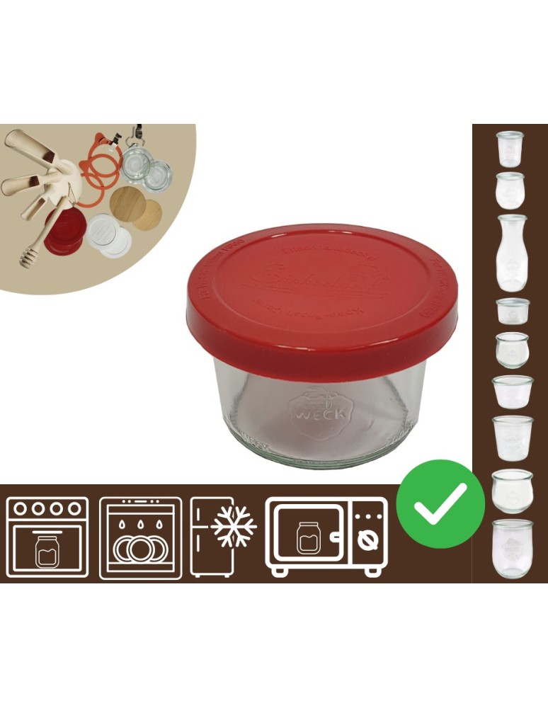 Słoiki i butelki - Słoiki WECK / silikonowe wieko słoik 200ml MOLD - product MODO24.PL 30