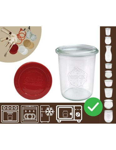 Słoiki i butelki - Słoiki WECK / silikonowe wieko słoik 160ml MOLD - produkt 48