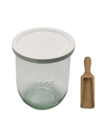 Słoiki i butelki - Słoiki WECK / plastikowe wieko, miarka słoik 1l 1062ml TULIP - product 32