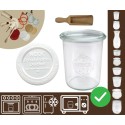 Słoiki WECK / plastikowe wieko, miarka słoik 160ml MOLD