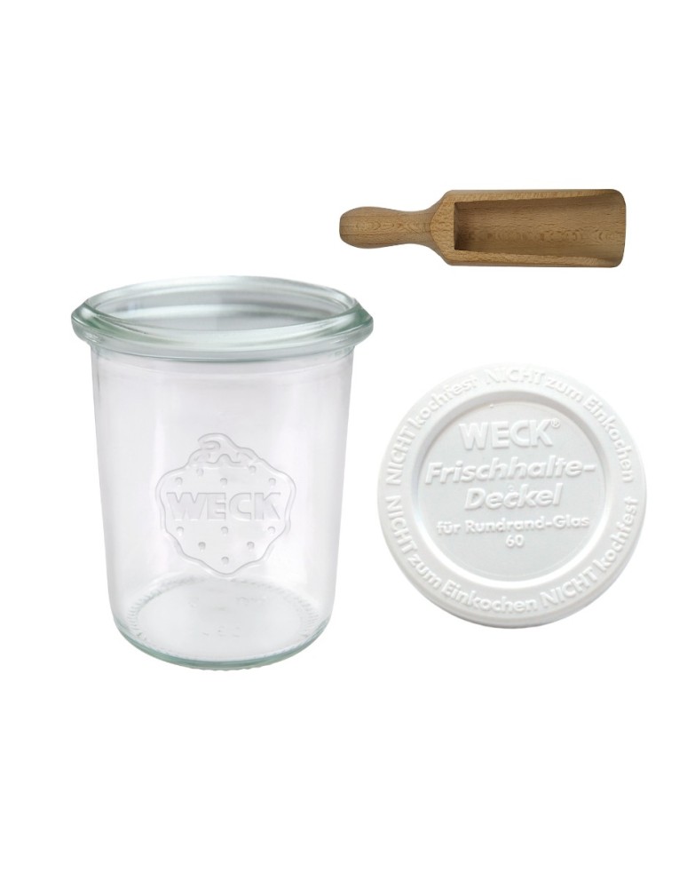 Słoiki i butelki - Słoiki WECK / plastikowe wieko, miarka słoik 160ml MOLD - produkt MODO24.PL 50