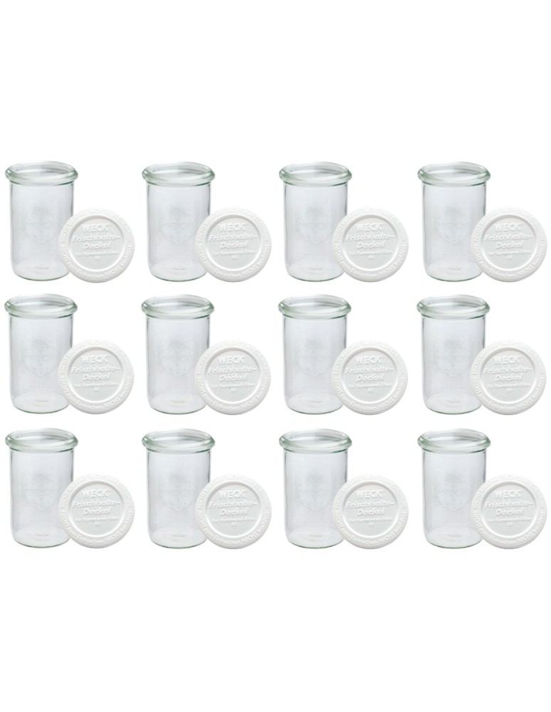 Słoiki i butelki - Słoiki WECK 12szt/ plastikowe wieko słoik 1050ml 1l MOLD - product MODO24.PL 32