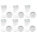 Słoiki WECK 6szt/ plastikowe wieko słoik 1040ml 1l CYLINDER