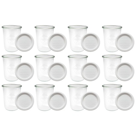 Słoiki WECK 12szt/ plastikowe wieko słoik 850ml MOLD