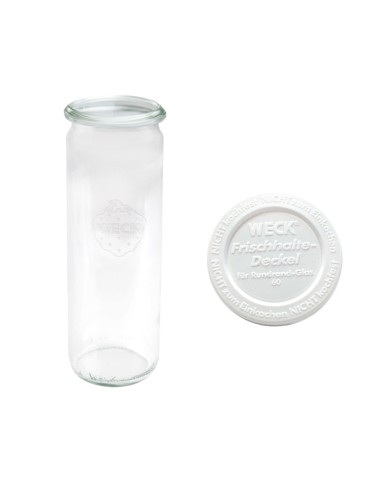 Słoiki i butelki - Słoiki WECK / plastikowe wieko słoik 600ml CYLINDER - product 32