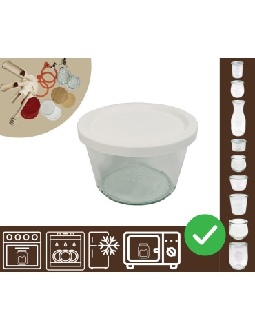 Słoiki i butelki - Słoiki WECK / plastikowe wieko słoik 370ml MOLD - product 30