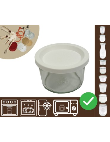 Słoiki i butelki - Słoiki WECK / plastikowe wieko słoik 200ml MOLD - product 30