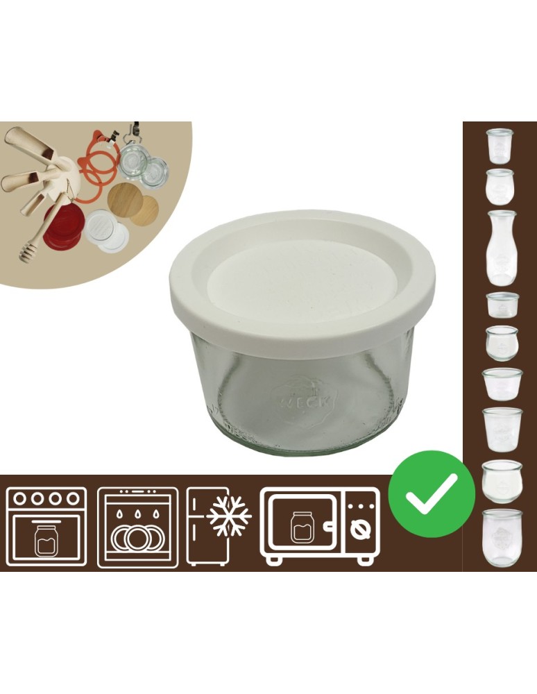 Słoiki i butelki - Słoiki WECK / plastikowe wieko słoik 200ml MOLD - product MODO24.PL 30