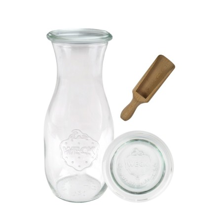 Słoiki WECK / szklane wieko, miarka KARAFKA 1l 1062ml BUTELKA