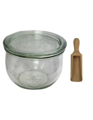 Słoiki i butelki - Słoiki WECK / szklane wieko, miarka słoik 580ml TULIP - product 32