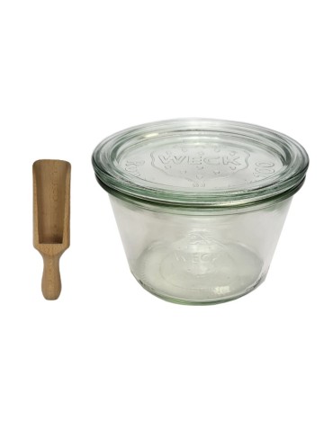 Słoiki i butelki - Słoiki WECK / szklane wieko, miarka słoik 370ml MOLD - product 32