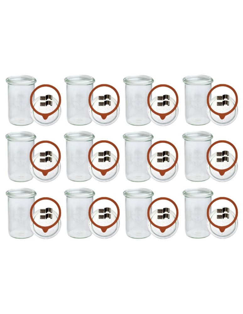 Słoiki i butelki - Słoiki WECK 12szt/ szkl. wieko,gumka, bl słoik 1050ml 1l MOLD - produkt MODO24.PL 42