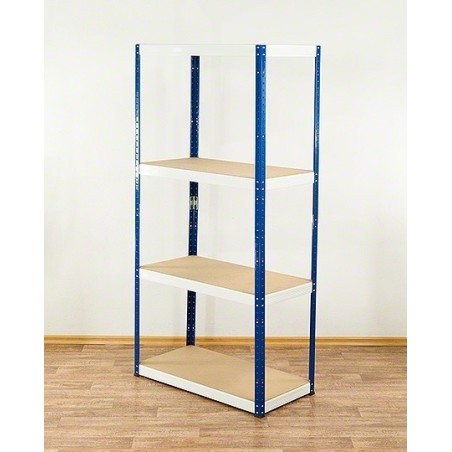 Regał metalowy Helios Color 180x90x50_4 - 175kg / na półkę, kolor: czarno-biały