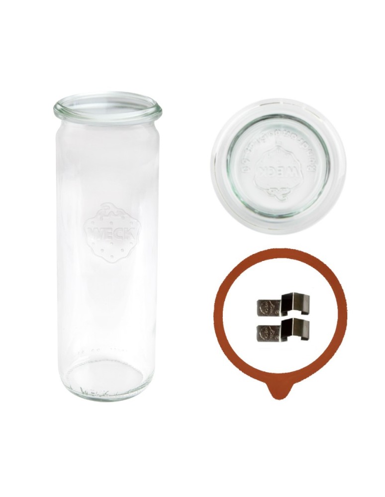 Słoiki i Dodatki - Słoiki WECK / szkl. wieko,gumka, bl słoik 600ml CYLINDER - product MODO24.PL 42