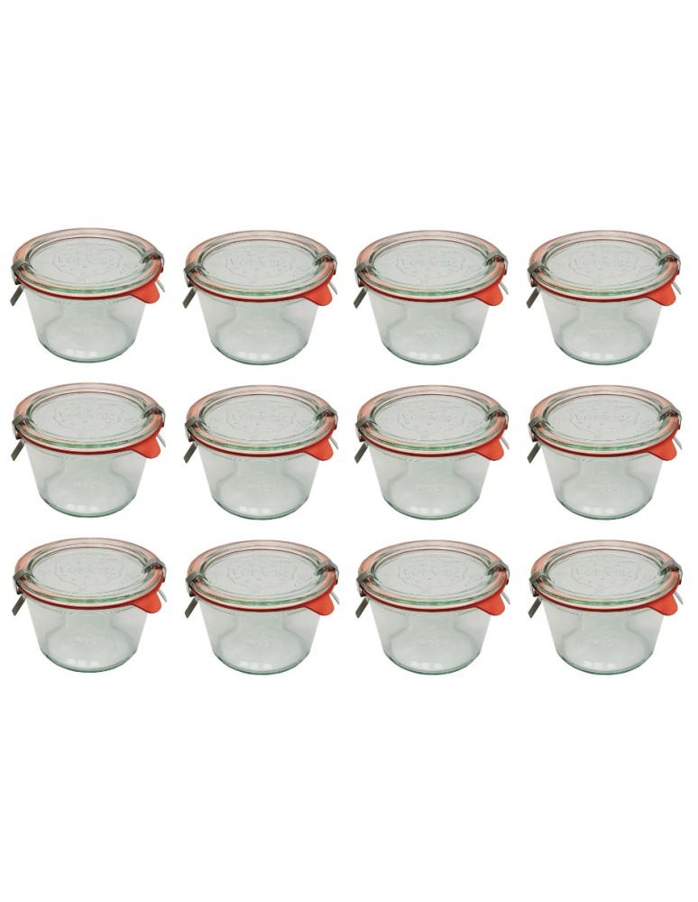 Słoiki i butelki - Słoiki WECK 12szt/ szkl. wieko,gumka, bl słoik 370ml MOLD - produkt MODO24.PL 42