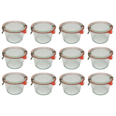 Słoiki WECK 12szt/ szkl. wieko,gumka, bl słoik 370ml MOLD