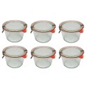 Słoiki WECK 6szt/ szkl. wieko,gumka, bl słoik 370ml MOLD