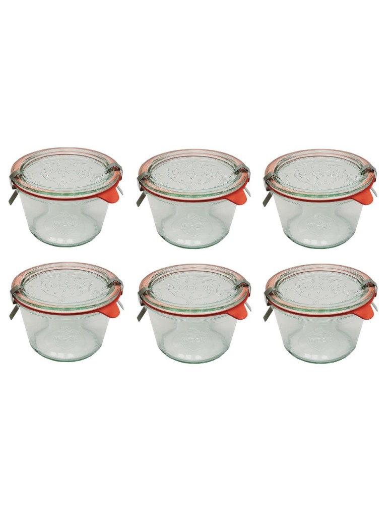 Słoiki i butelki - Słoiki WECK 6szt/ szkl. wieko,gumka, bl słoik 370ml MOLD - produkt MODO24.PL 42