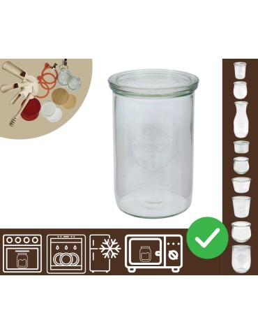 Słoiki i butelki - Słoiki WECK / szklane wieko słoik 1050ml 1l MOLD - produkt 40