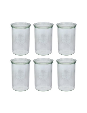 Słoiki i butelki - Słoiki WECK 6szt/ szklane wieko słoik 1050ml 1l MOLD - produkt 42