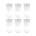 Słoiki WECK 6szt/ szklane wieko słoik 1040ml 1l CYLINDER