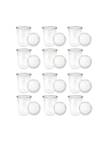 Słoiki i butelki - Słoiki WECK 12szt/ szklane wieko słoik 850ml MOLD - produkt 42