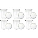 Słoiki WECK 6szt/ szklane wieko słoik 850ml MOLD