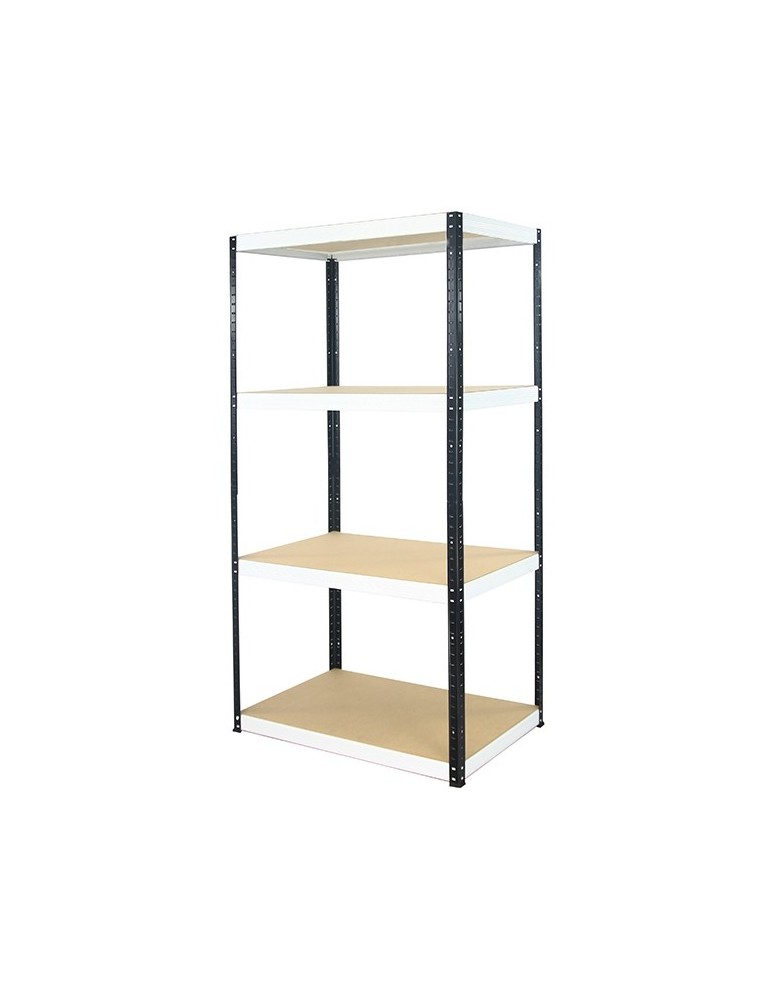 wysokość 180 - Regał metalowy Helios Color 180x90x50_4 - 175kg / na półkę, kolor: czarno-biały - product MODO24.PL 5