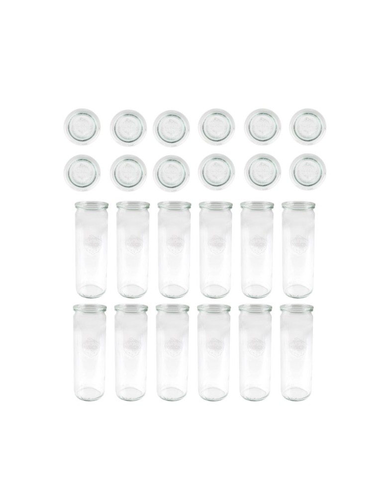 Słoiki i Dodatki - Słoiki WECK 12szt/ szklane wieko słoik 600ml CYLINDER - product MODO24.PL 42