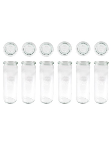 Słoiki i Dodatki - Słoiki WECK 6szt/ szklane wieko słoik 600ml CYLINDER - product 42