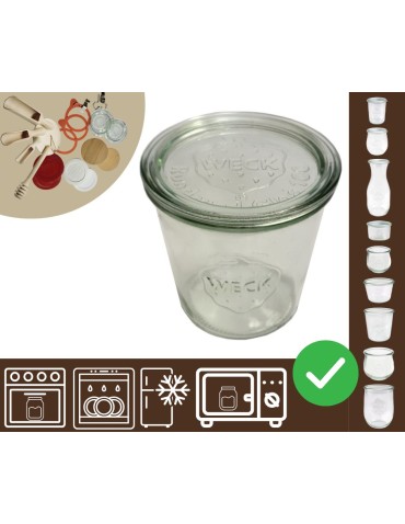 Słoiki i butelki - Słoiki WECK / szklane wieko słoik 580ml MOLD - produkt 40