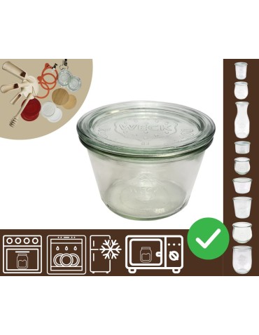 Słoiki i butelki - Słoiki WECK / szklane wieko słoik 370ml MOLD - produkt 40