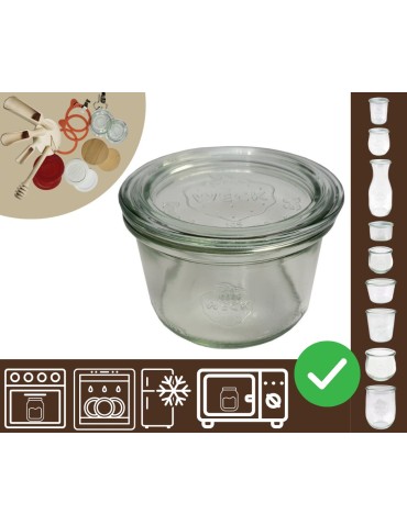 Słoiki i butelki - Słoiki WECK / szklane wieko słoik 200ml MOLD - product 30