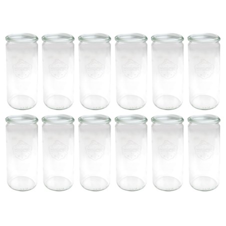 Słoiki WECK 12szt/ żaroodporny słoik 1040ml 1l CYLINDER